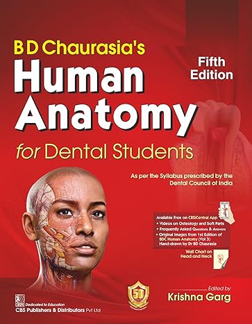 Bd Chaurasias Human Anatomy For Dental Students 5Ed (Pb 2024)
